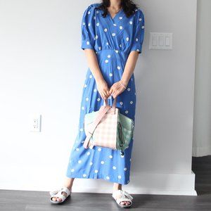 Daisy Print Midi Dress